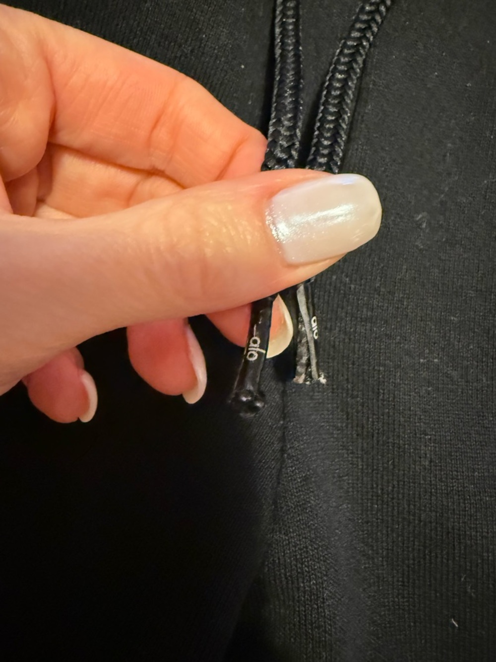 ALO Yoga Black Logo Sweatpants - Picture 3 of 5